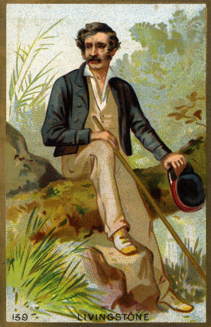 Portret van David Livingstone (1813-1873), Britse missionaris en ontdekkingsreiziger door Unknown artist