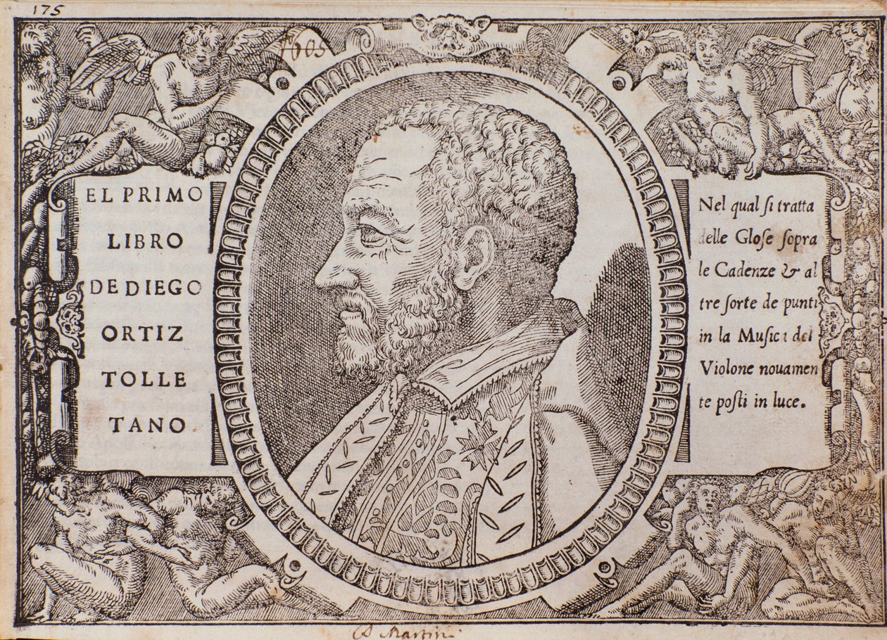 Portret van Diego Ortiz Tolletano (Toledano) (houtsnede) door Unknown artist