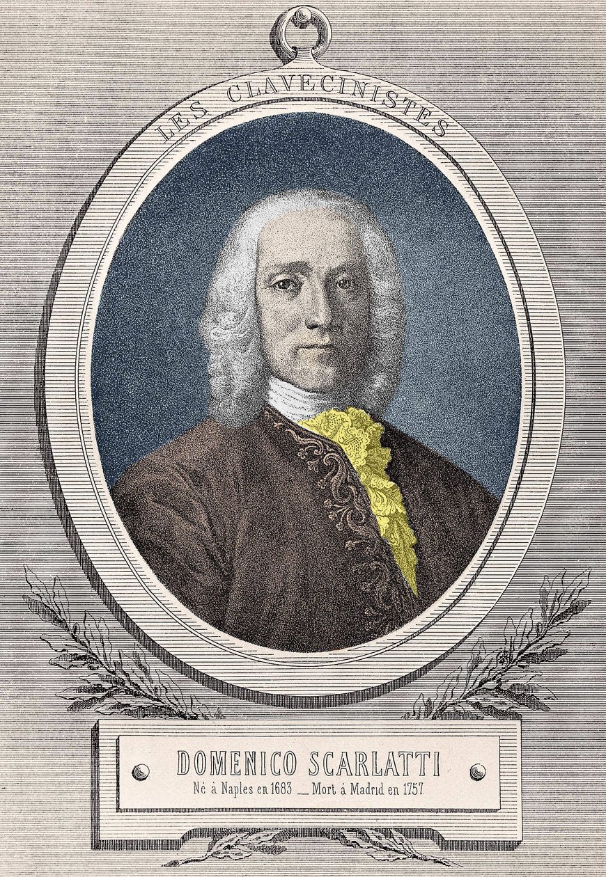 Portret van Domenico Scarlatti (1685-1757) Italiaanse componist door Unknown artist