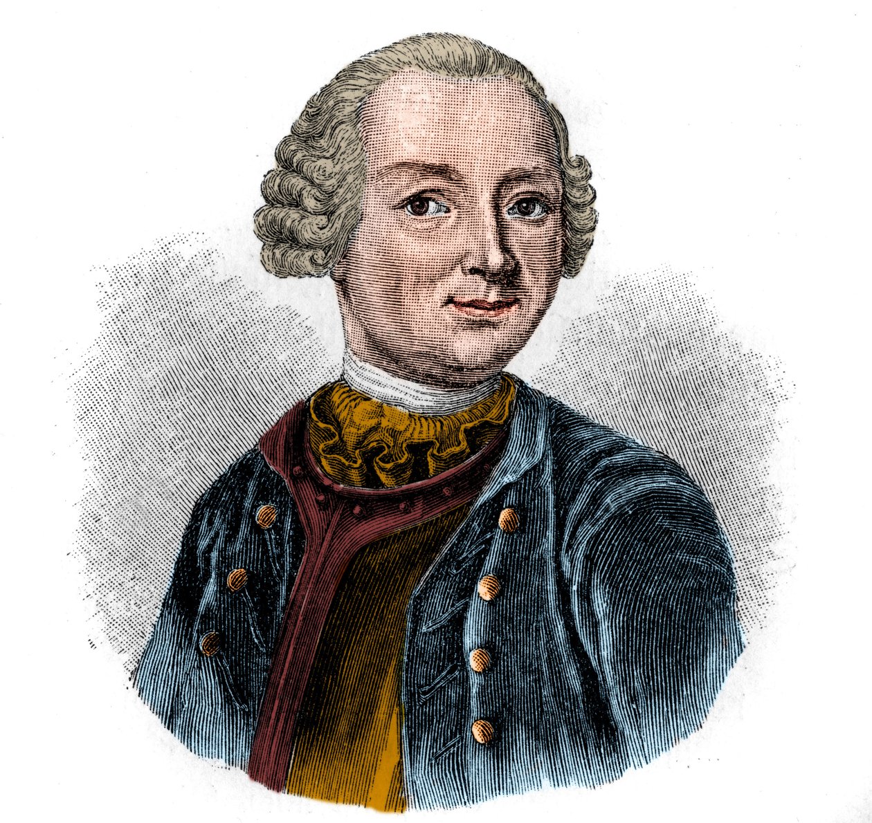 Portret van EWALD CHRISTIAN VON KLEIST (1715-1759) Duitse dichter. door Unknown artist