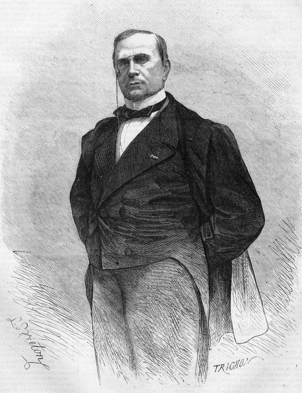 Portret van Emile de Girardin (1806-1881), Franse publicist en politicus, oprichter van de moderne pers. door Unknown artist