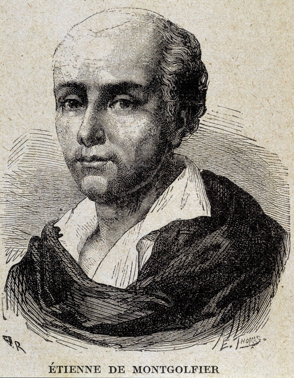 Portret van Etienne de Montgolfier (1745 - 1799) door Unknown artist