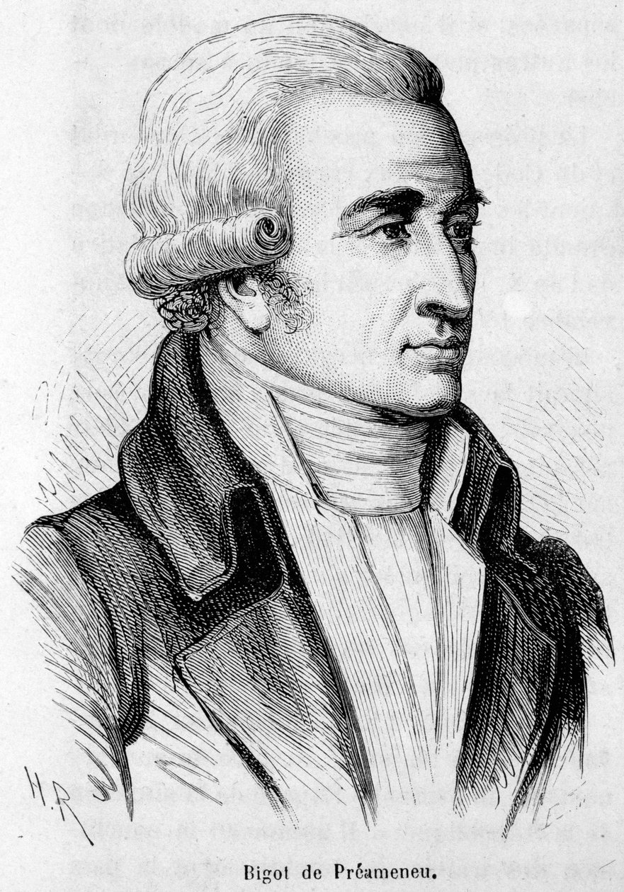 Portret van Felix Julien Jean Bigot de Preameneu (1747-1825), Franse advocaat en politicus door Unknown artist