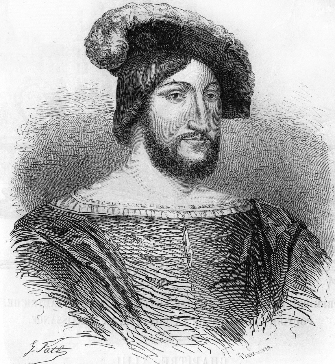 Portret van Frans I, koning van Frankrijk (1494-1547). door Unknown artist
