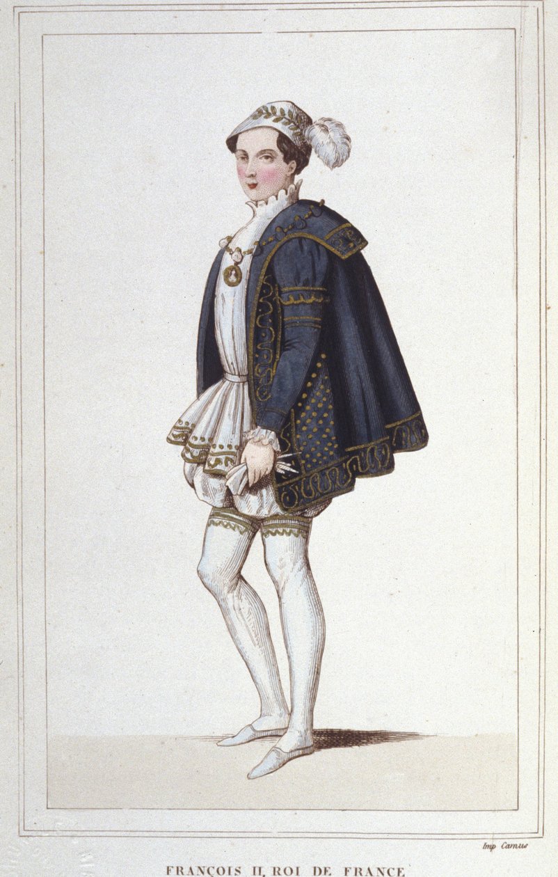 Portret van Frans II (1544 - 1560), koning van Frankrijk door Unknown artist