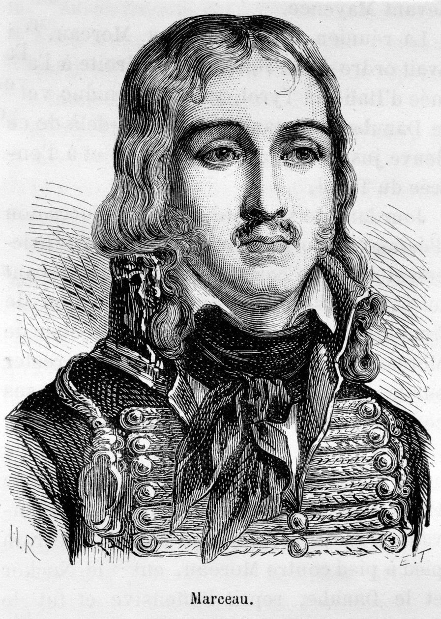 Portret van François Severin Desgraviers Marceau (1769-1796), Franse generaal. door Unknown artist