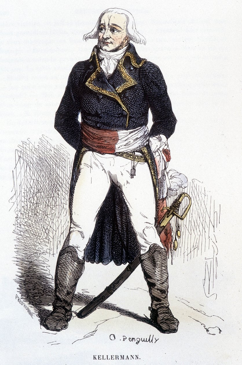 Portret van François Christophe Kellerman (gravure) door Unknown artist