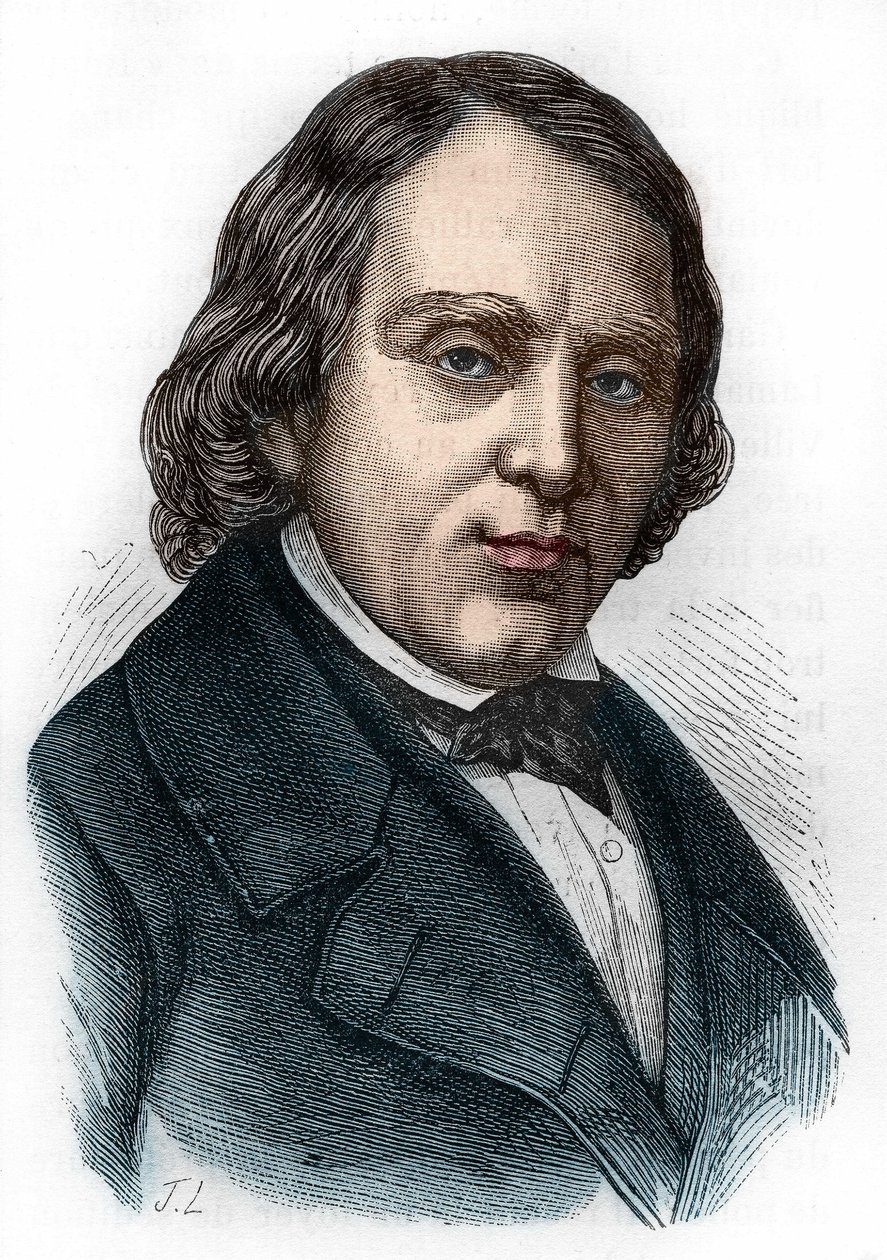 Portret van François Vincent Raspail (1794-1878), Franse bioloog, chemicus en politicus. door Unknown artist