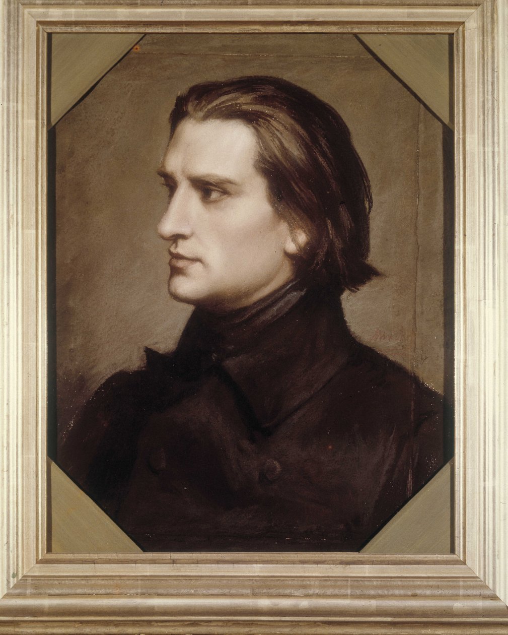 Portret van Franz Liszt (1811-1886), Hongaarse componist en pianist. door Unknown artist