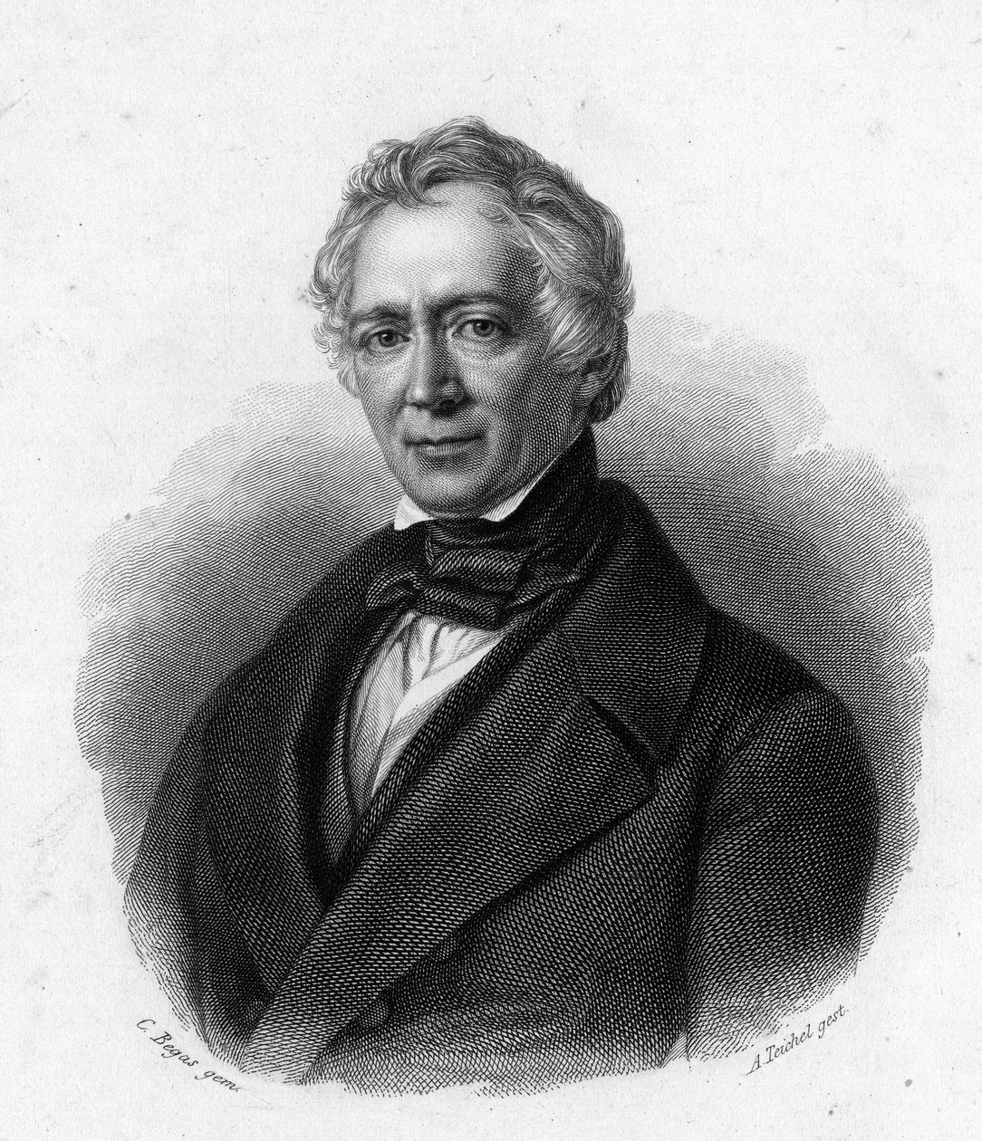 Portret van Friedrich Ludwig von Raumer, Duitse historicus (1781-1873). door Unknown artist