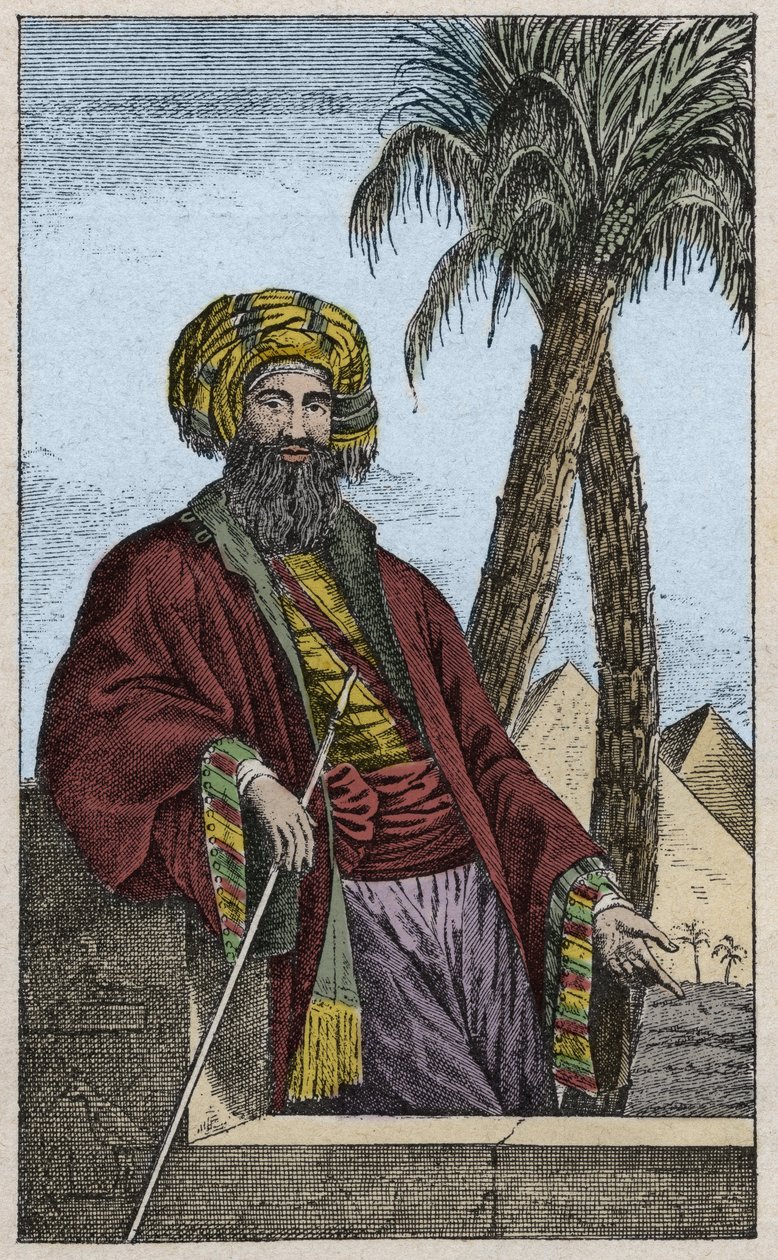 Portret van Giovanni Battista (Gianbattista) Belzoni (1778-1823), Italiaanse ontdekkingsreiziger en archeoloog, die belangrijke archeologische ontdekkingen deed in Egypte - Portret van Giovanni Battista Belzoni (1778-1823), Italiaanse ontdekkingsreiziger e door Unknown artist