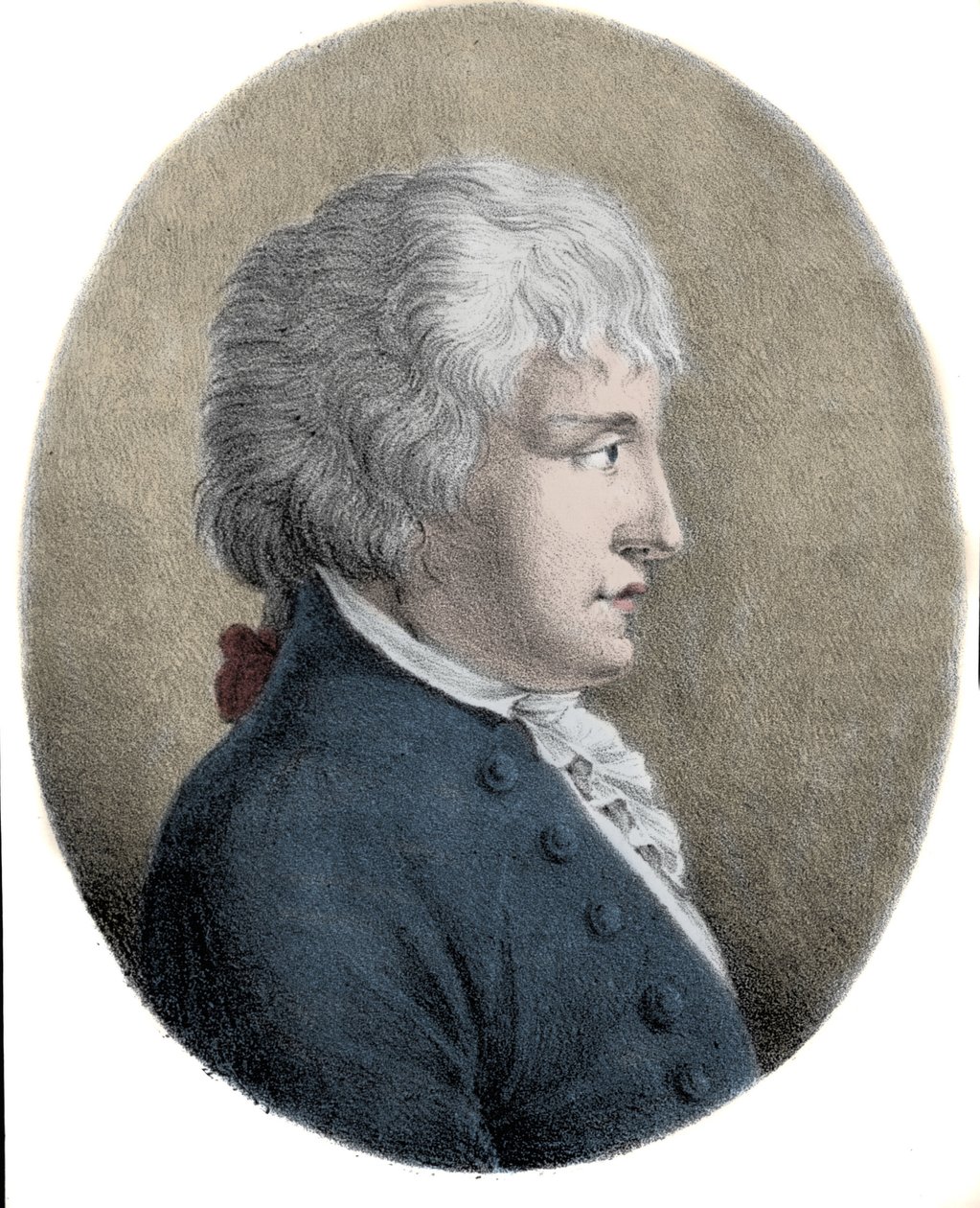 Portret van Giovanni Battista Pergolesi (Jean Baptiste Pergolese, Jean-Baptiste) (1710-1736), Italiaanse componist. Gravure uit de 19e eeuw. door Unknown artist
