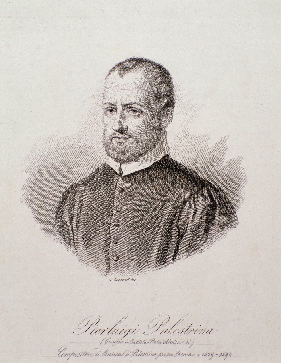 Portret van Giovanni Pierluigi da Palestrina door Unknown artist