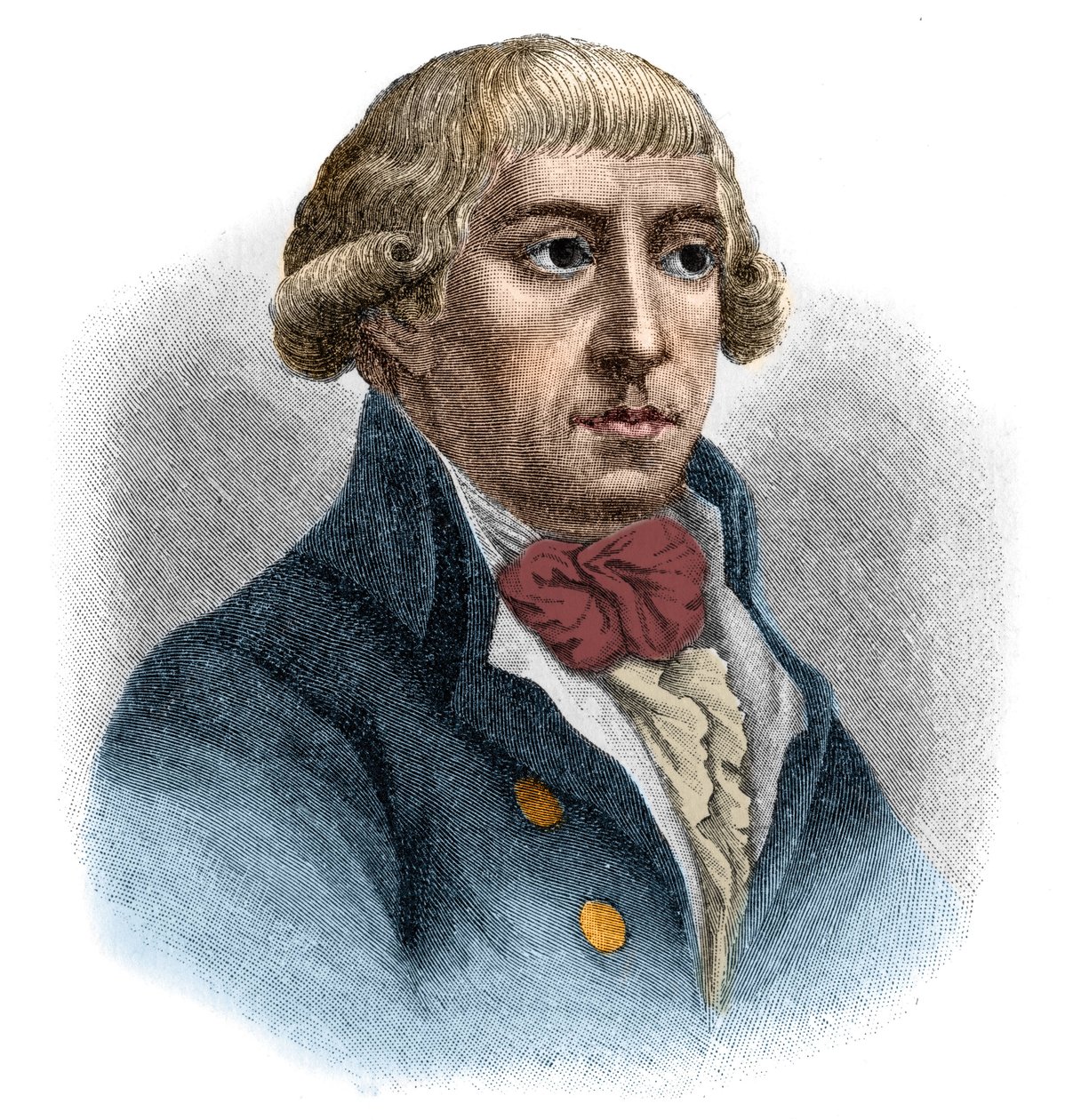 Portret van Gottfried August Bürger. door Unknown artist