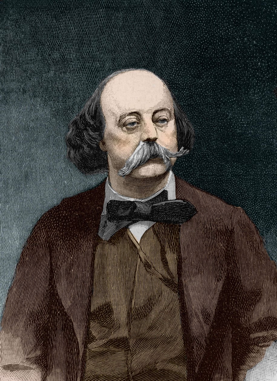Portret van Gustave Flaubert (1821 - 1880) door Unknown artist