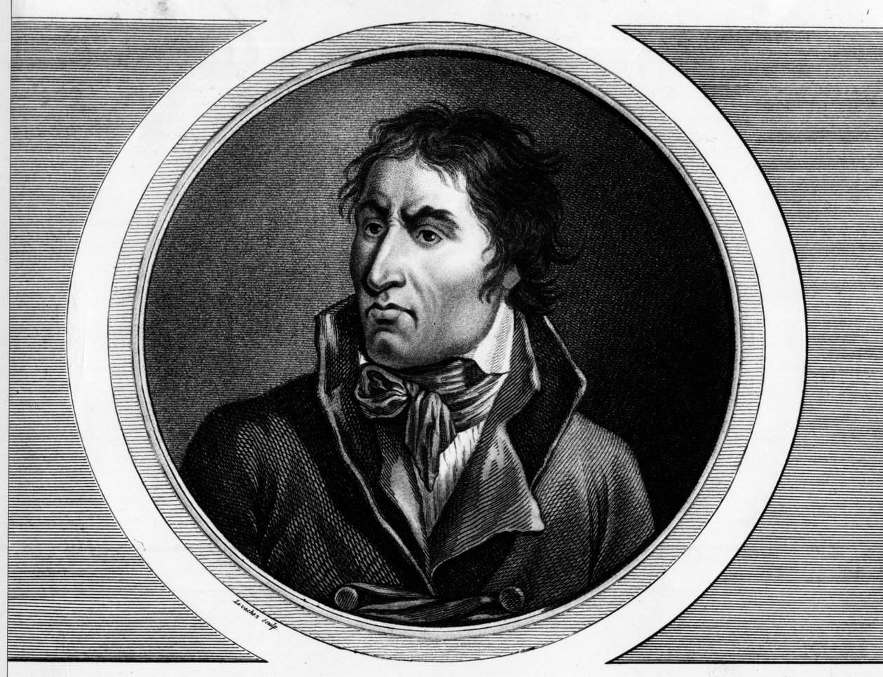 Portret van Jean Baptiste Carrier, Franse politicus door Unknown artist