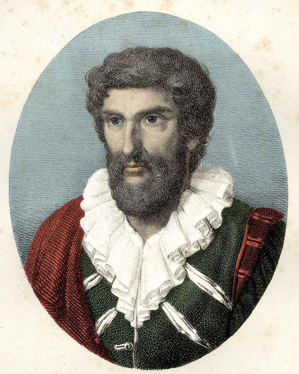 Portret van Jean Goujon (1510 - ca. 1566) Franse beeldhouwer, ontwerper en architect door Unknown artist
