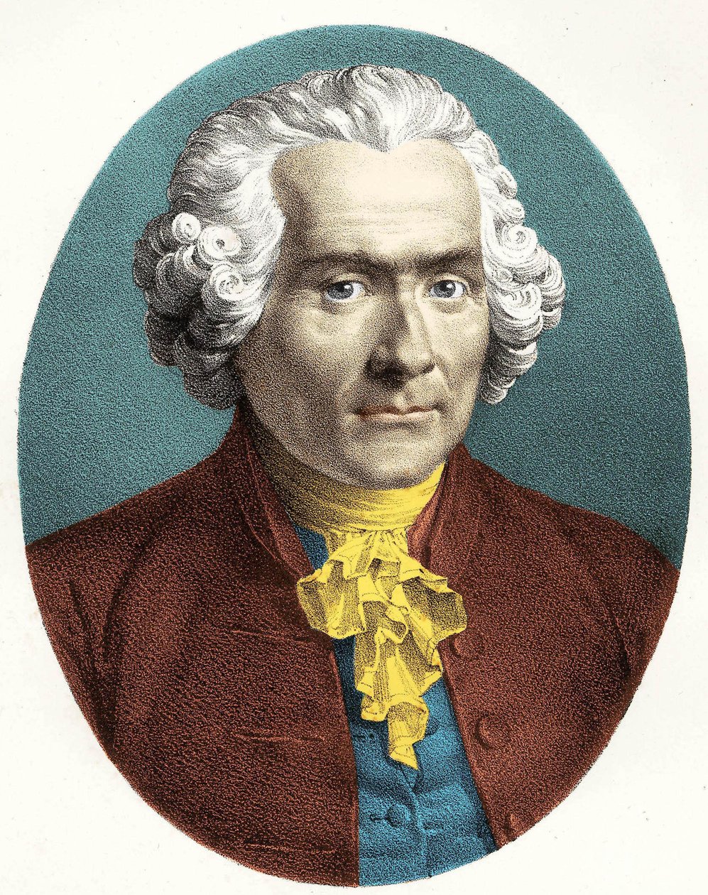 Portret van Jean Jacques Rousseau (1712-1778) door Unknown artist