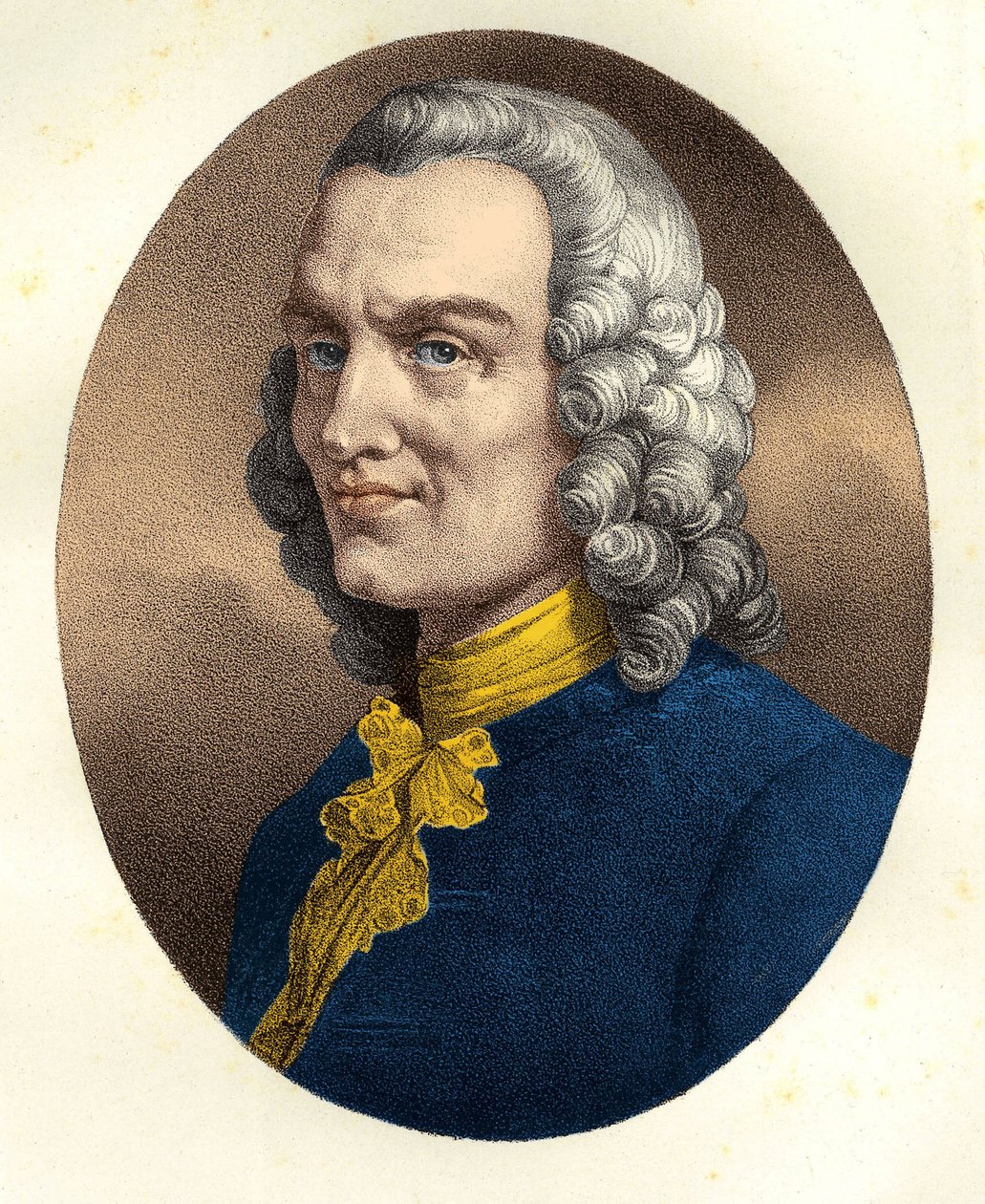 Portret van Jean Philippe Rameau (1683-1764) door Unknown artist
