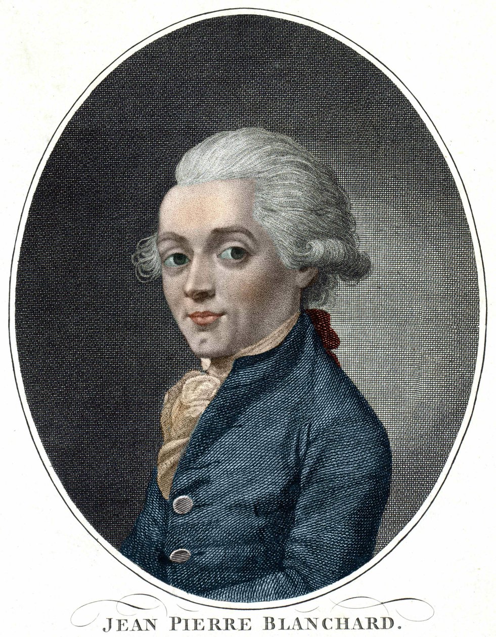 Portret van Jean Pierre Blanchard (1709 - 1853), Franse luchtvaartpionier door Unknown artist