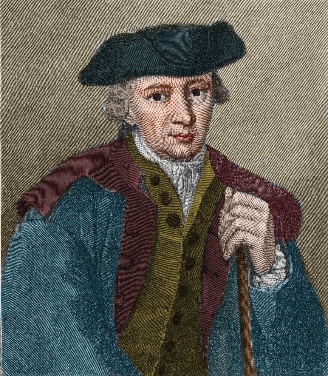 Portret van Johann Georg Hamann (1730-1788), Duitse filosoof en schrijver. door Unknown artist