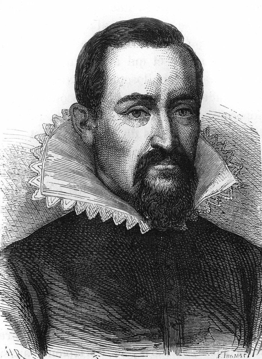 Portret van Johannes Kepler (Keppler), astronoom (1571-1630) door Unknown artist