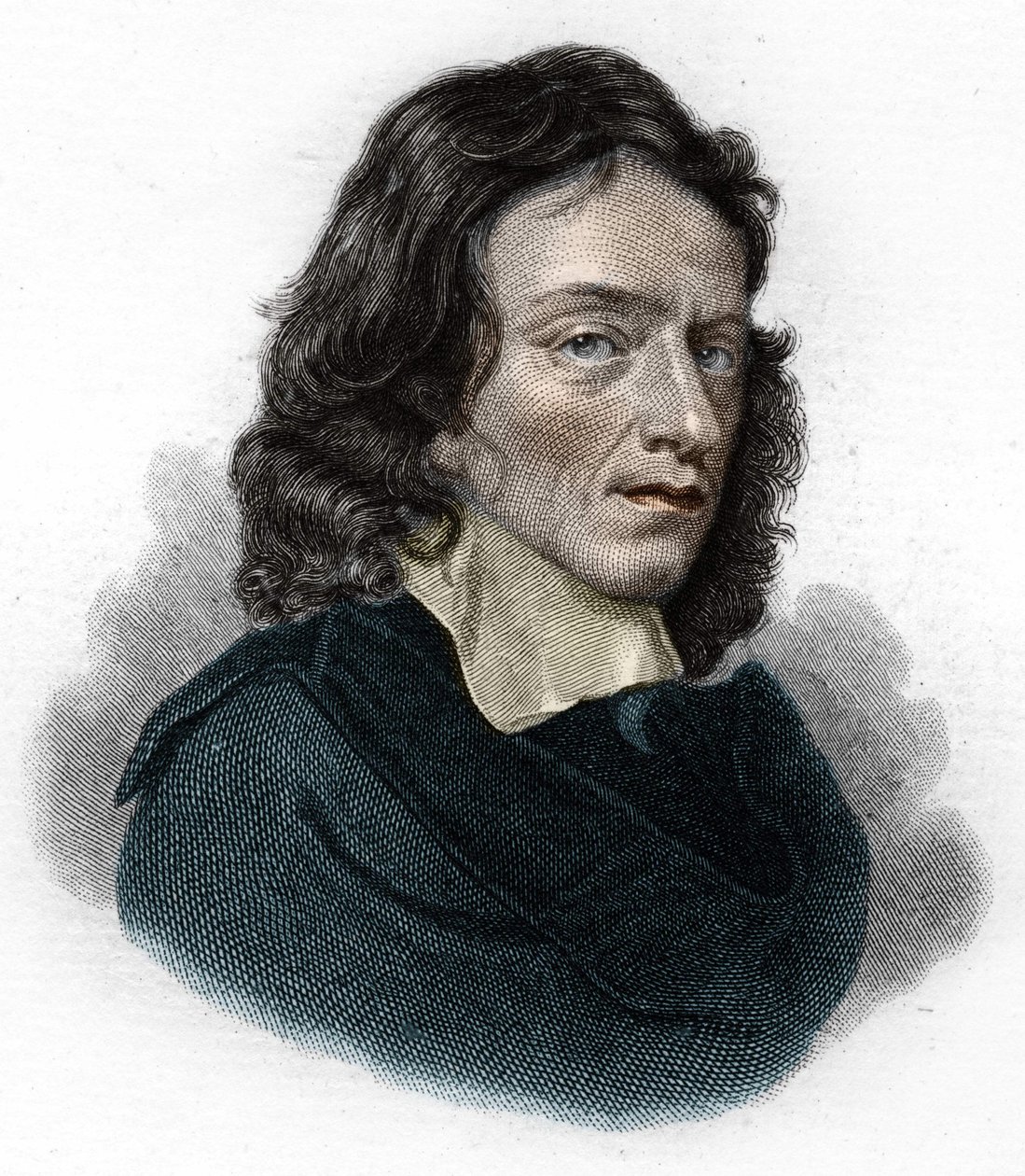Portret van John Milton, Engelse dichter en essayist (1608-1674) door Unknown artist