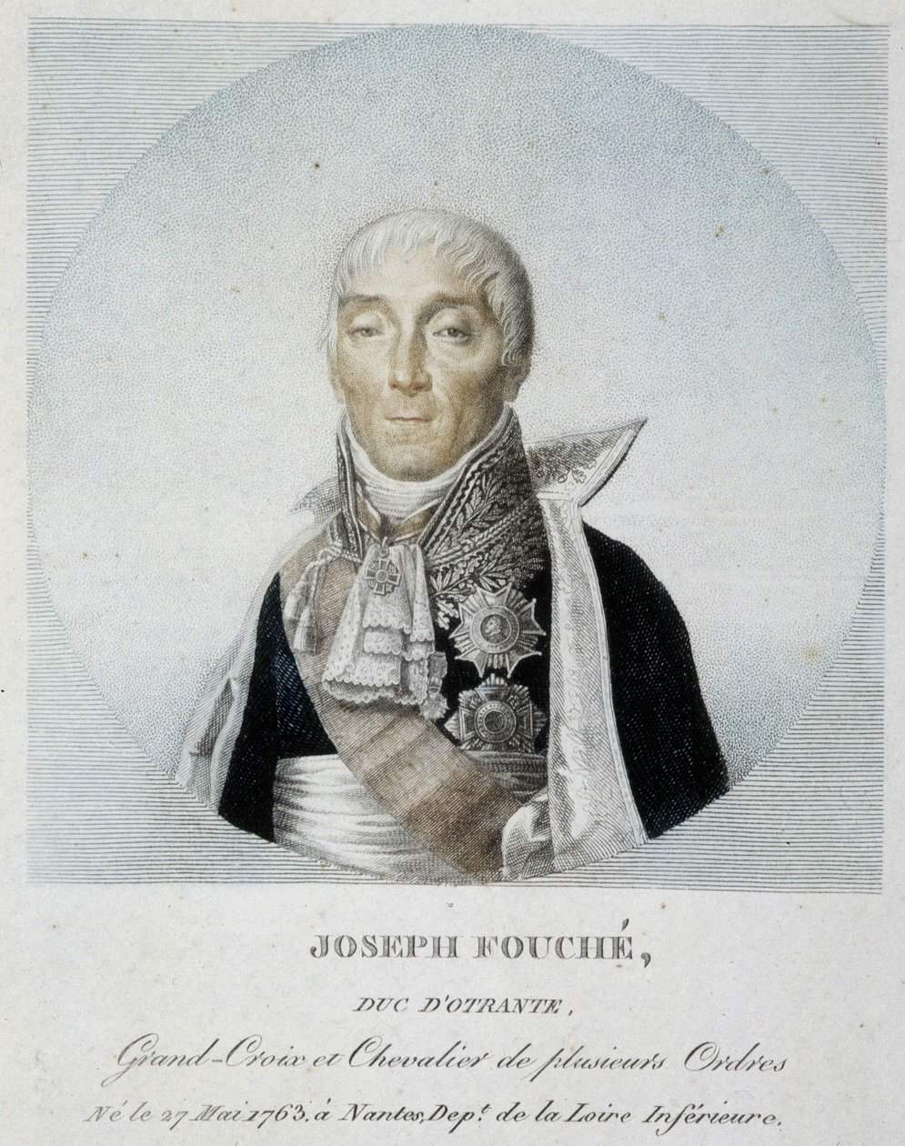 Portret van Joseph Fouché, Hertog van Otranto, Grootkruis en Ridder van verschillende orden door Unknown artist