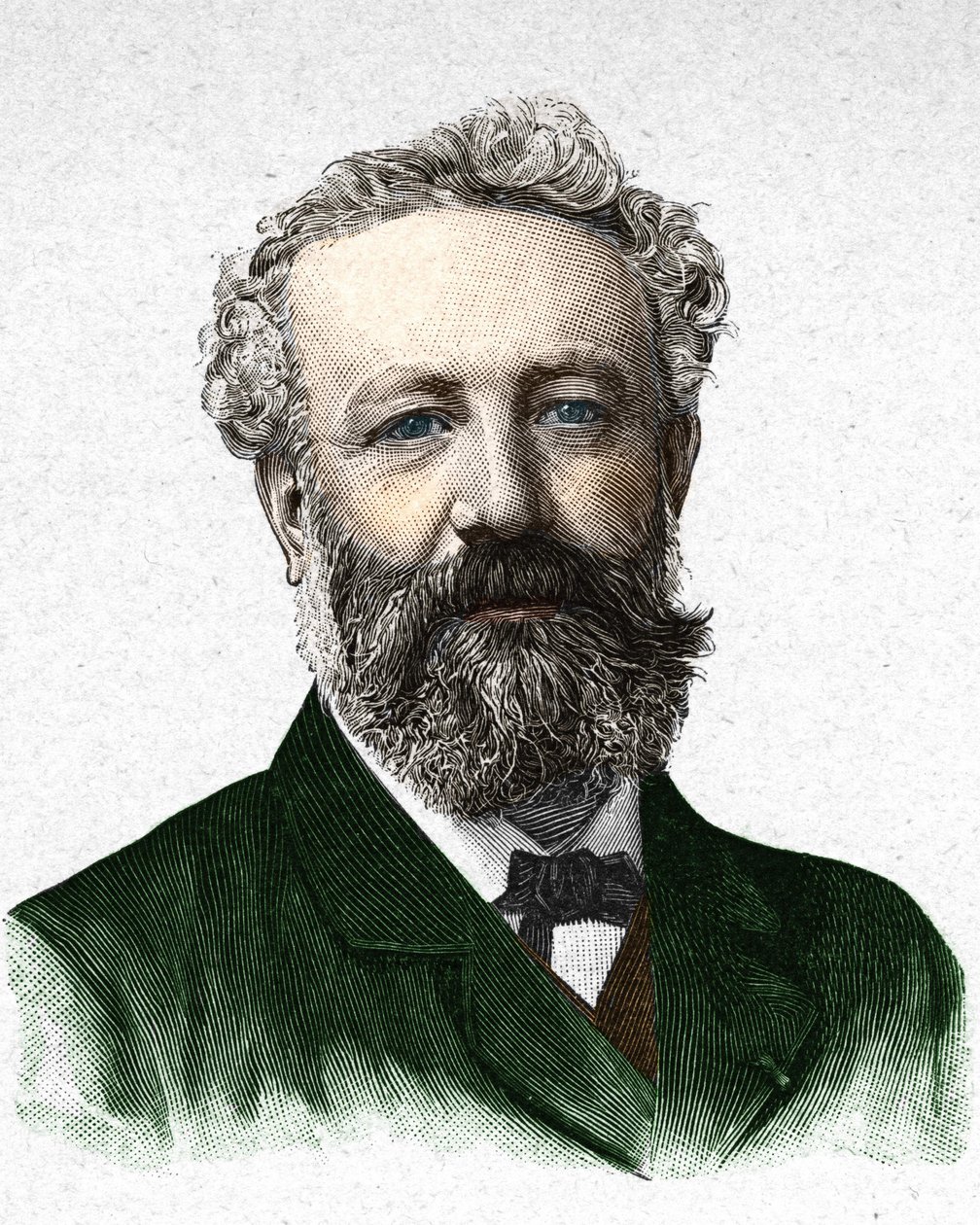 Portret van Jules Verne, Franse schrijver (1828-1905) door Unknown artist