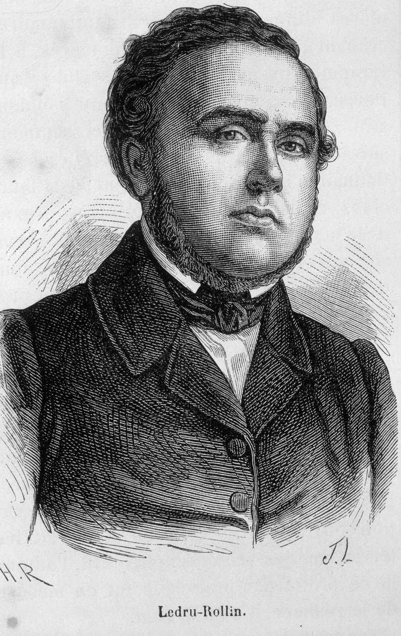Portret van Ledru Rollin (Ledru-Rollin), Franse politicus (1807 - 1874) door Unknown artist