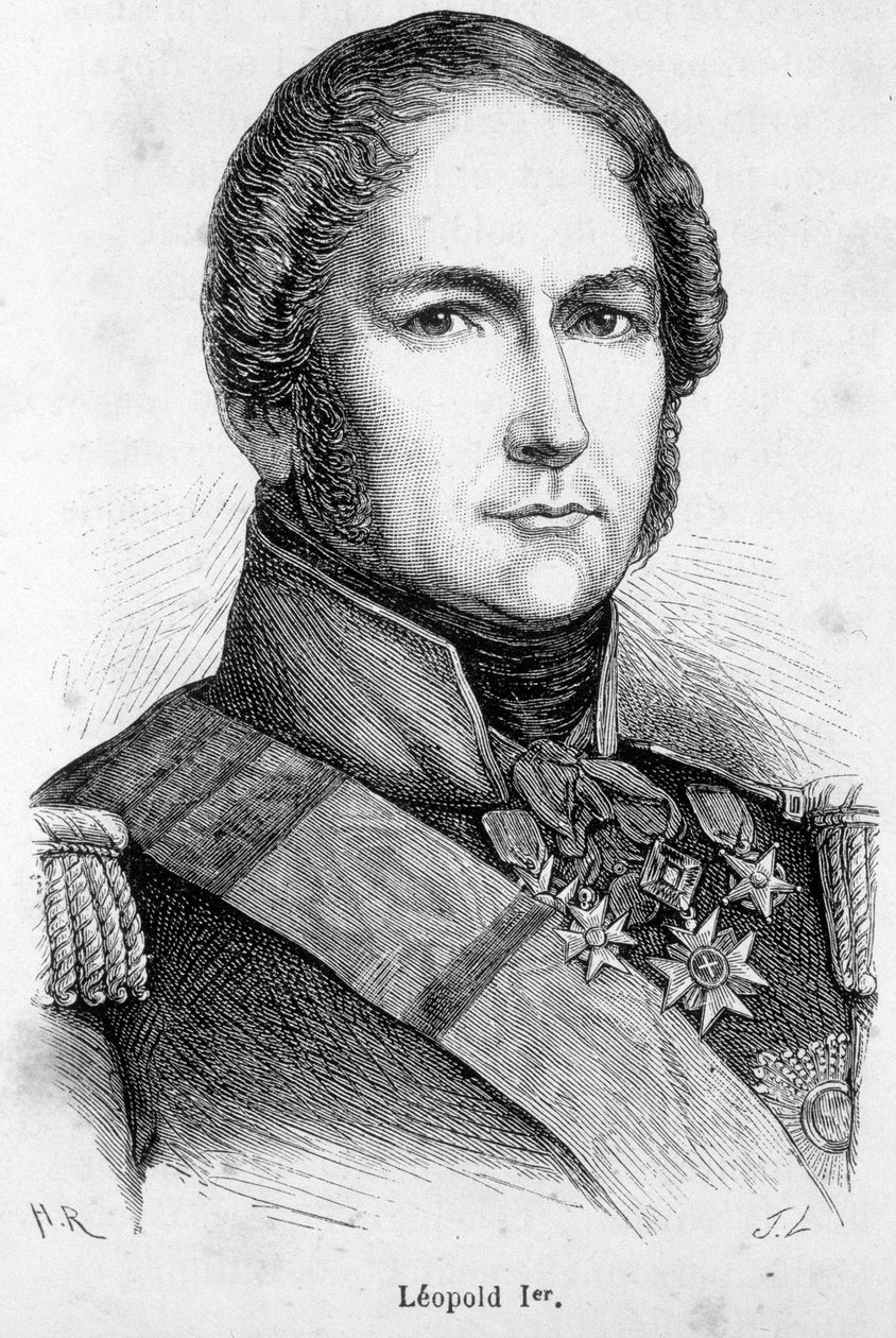 Portret van Leopold I van Saksen Cobourg Gotha door Unknown artist