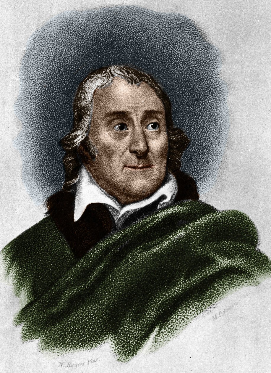Portret van Lorenzo da Ponte (1749-1838) librettist en Italiaanse schrijver van Joodse afkomst. door Unknown artist