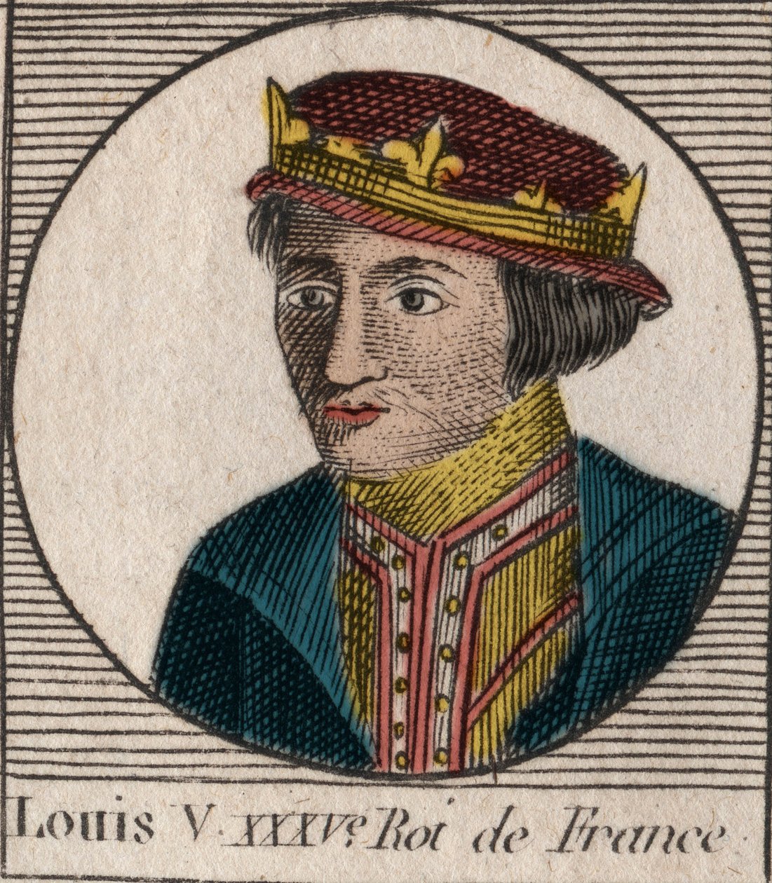 Portret van Lodewijk V de Luie (967-987), Koning van Frankrijk door Unknown artist
