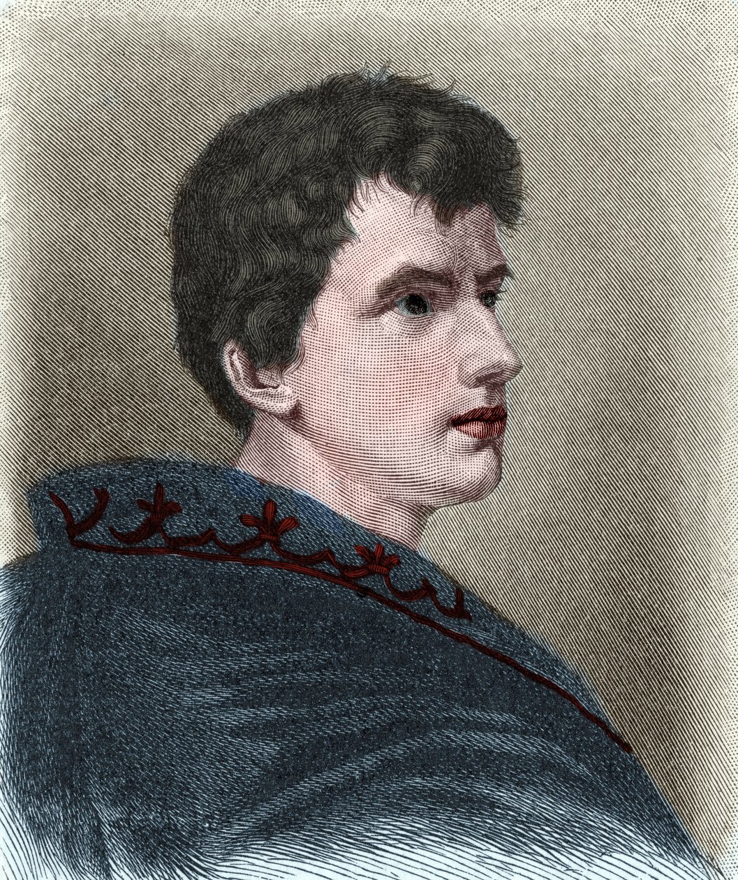 Portret van Ludwig Joachim von Arnim, ook bekend als Achim von Arnim (1781-1831), Duitse romanschrijver, columnist, toneelschrijver en romantische dichter. door Unknown artist