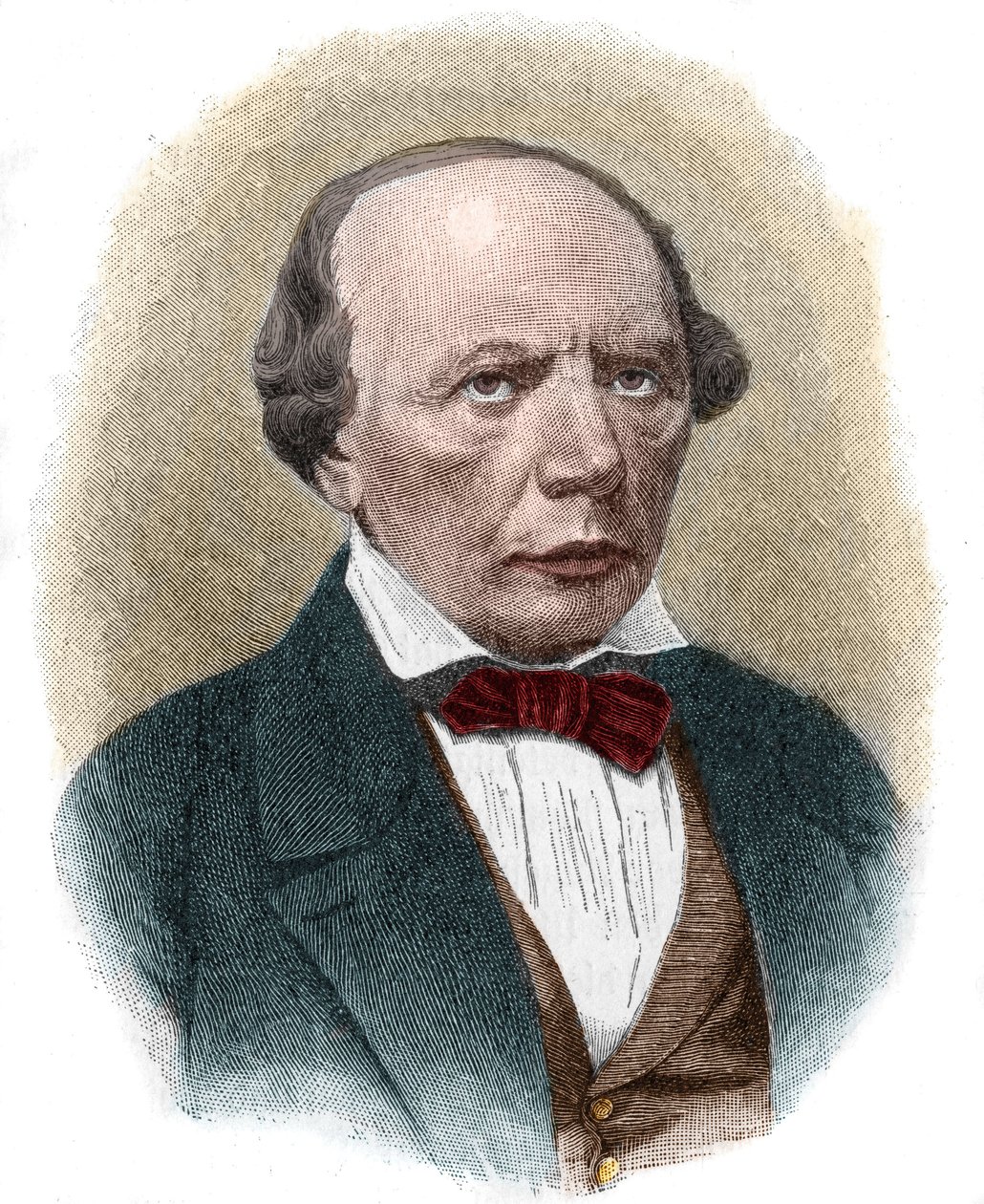 Portret van Ludwig Uhland (1787-1862), Duitse romantische dichter door Unknown artist