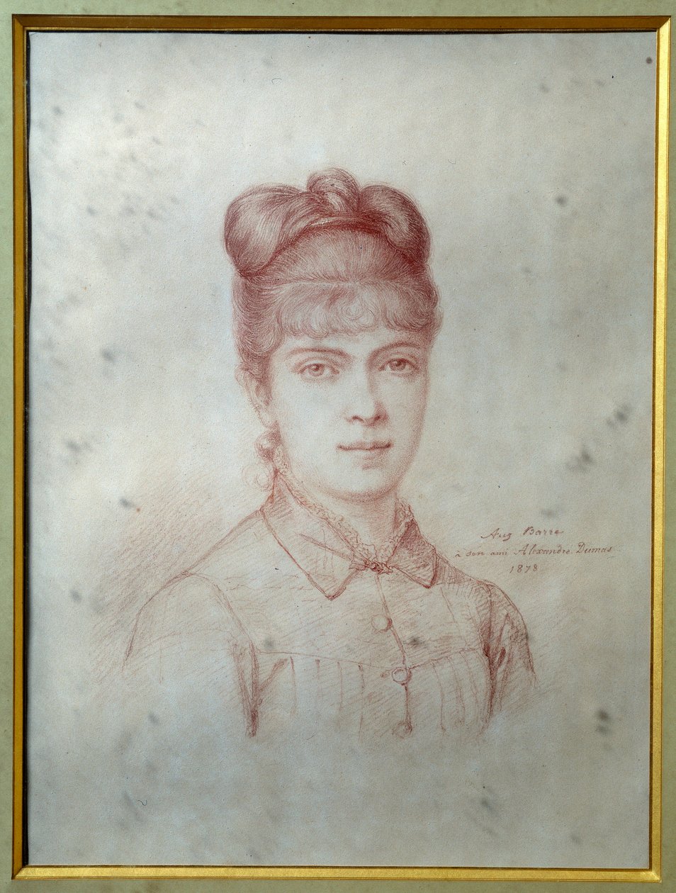 Portret van Marie Alexandrine Henriette Dumas Davy de la Pailleterie genaamd Colette (1860-1907), dochter van Alexandre Dumas Jr. (1824-1895) door Unknown artist