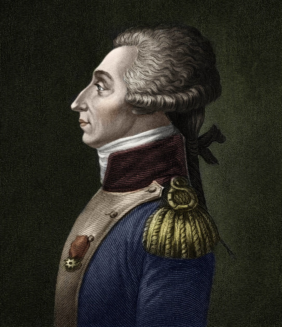 Portret van Marie Joseph Gilbert Motie Motier, Marquis de Lafayette (1757-1834), Franse aristocraat en militair door Unknown artist