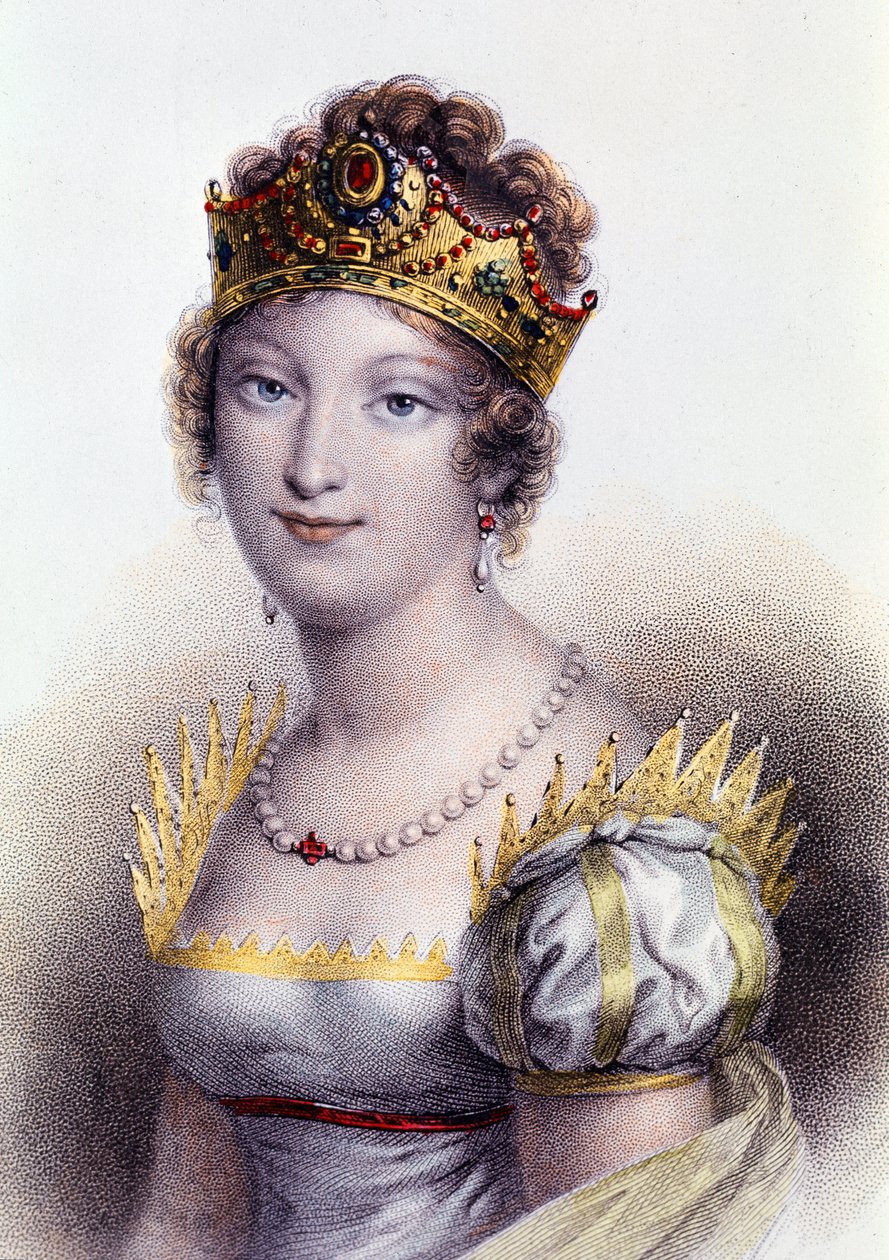 Portret van Marie Louise, hertogin van Parma, keizerin-gemalin van de Fransen (gravure) door Unknown artist