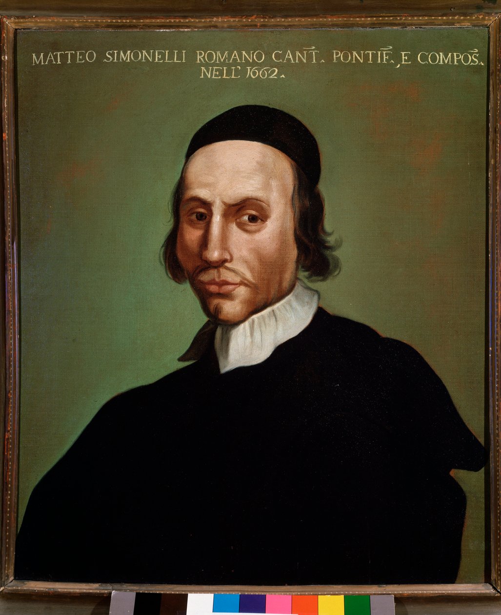Portret van Matteo Simonelli (1618-1696) Italiaanse componist door Unknown artist