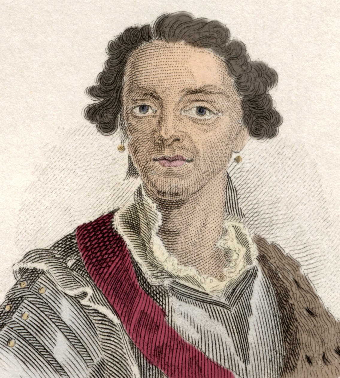 Portret van Maurice van Saksen (Hermann Moritz) (1696-1750), genaamd 