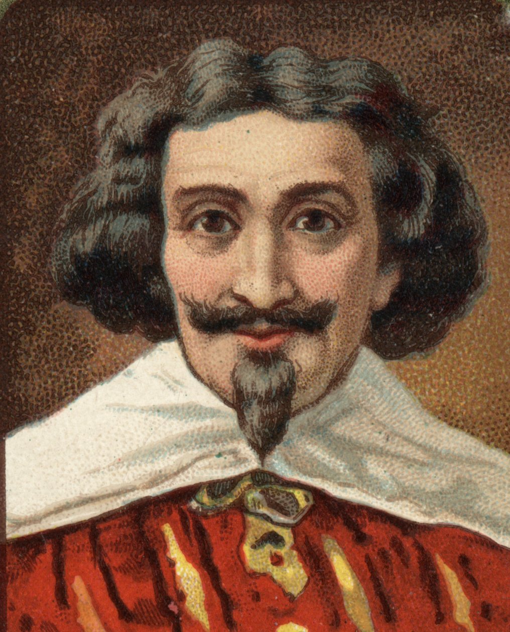 Portret van Miguel de Cervantes (1547-1616) Spaanse schrijver. door Unknown artist