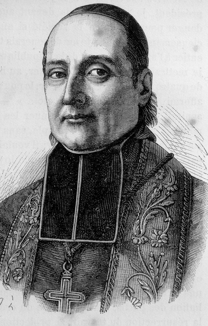 Portret van Monseigneur Sibour, Franse prelaat (1792 -1857) door Unknown artist