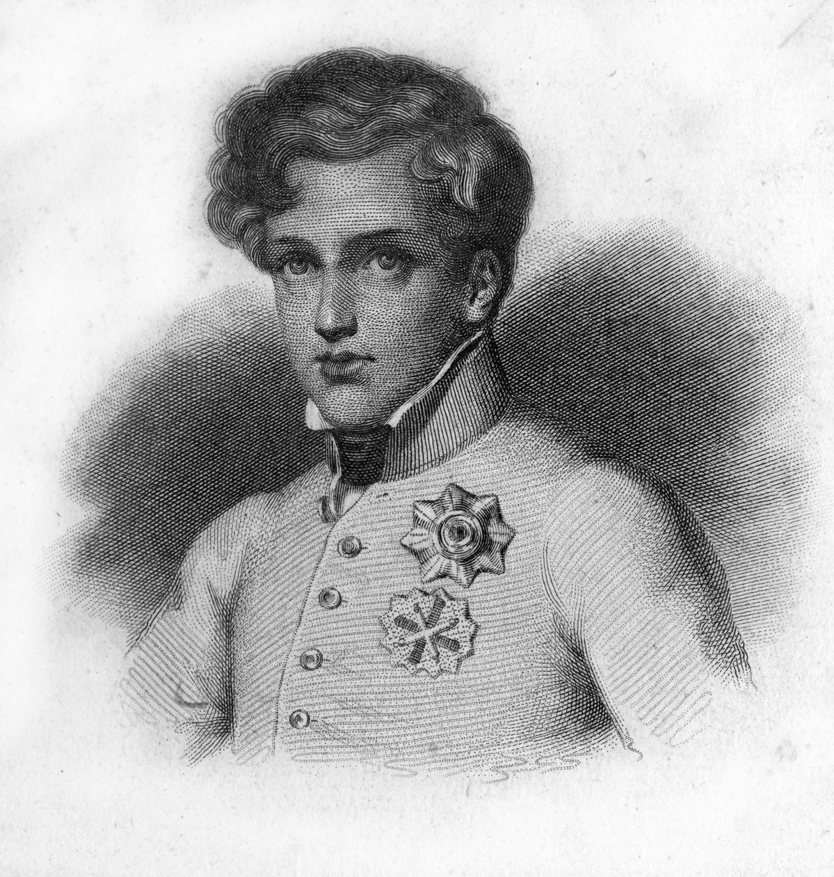 Portret van Napoleon II, zoon van Napoleon I, Hertog van Reichstadt (1811-1832) door Unknown artist