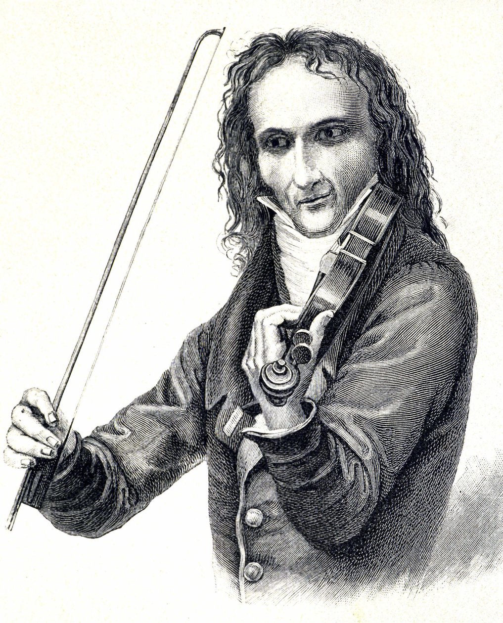 Portret van Niccol Paganini (1782-1840) door Unknown artist