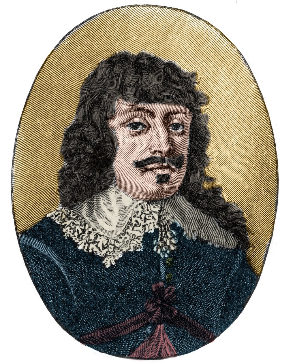 Portret van Paul Fleming, Duitse dichter door Unknown artist