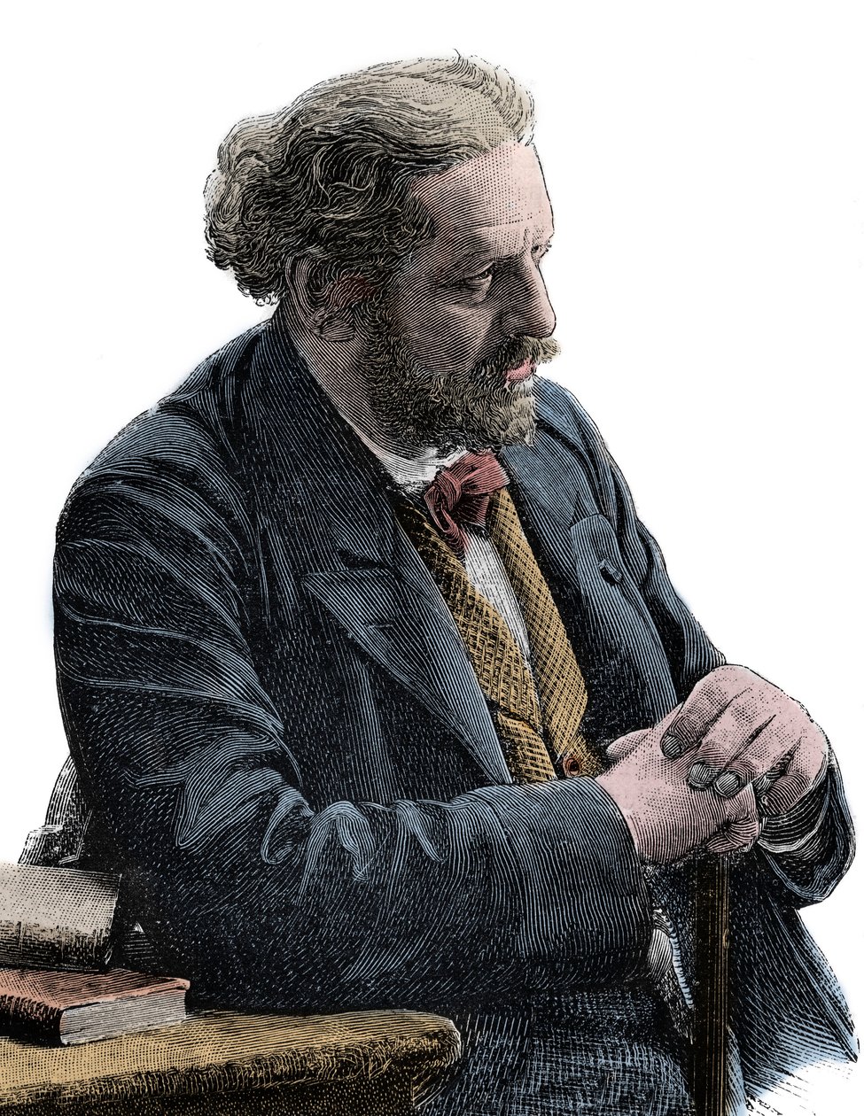 Portret van Paul Jules Barbier (1825-1901) Franse schrijver door Unknown artist