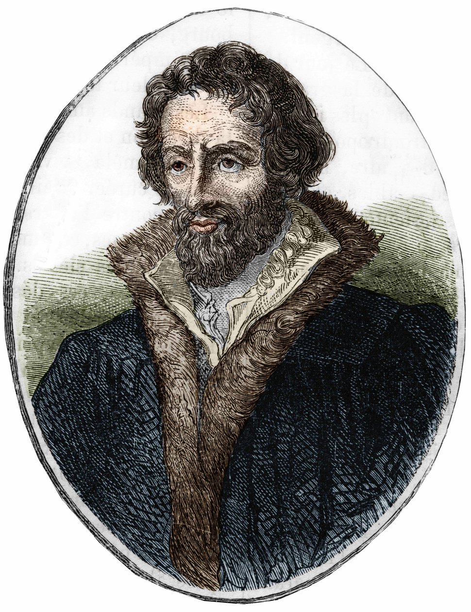 Portret van Philipp Melanchton (Melanchthon) (1497 - 1560), Duitse religieuze hervormer. Gravure uit de 19e eeuw door Unknown artist