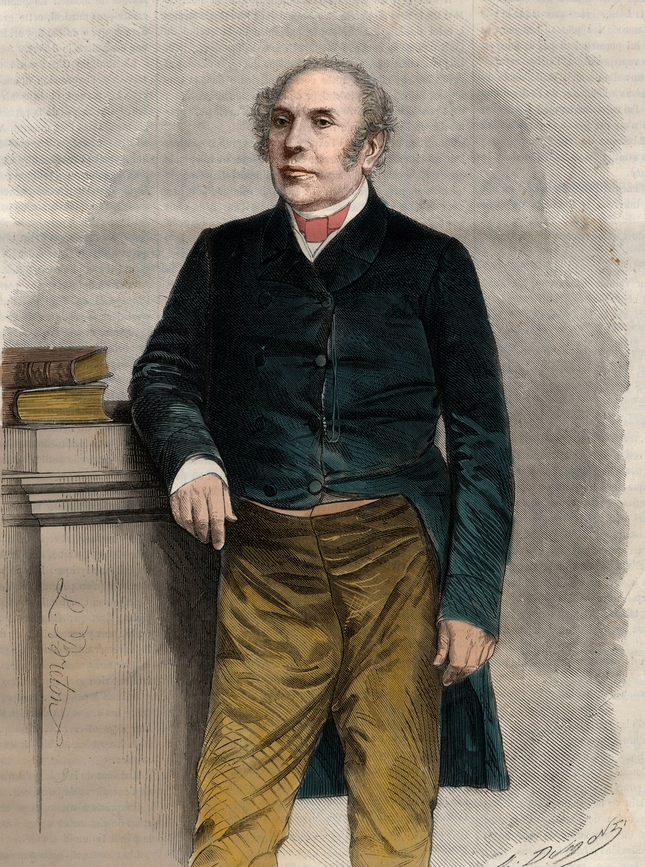 Portret van Pierre Antoine Berryer (1790-1868), Franse advocaat en politicus. Gravure in 