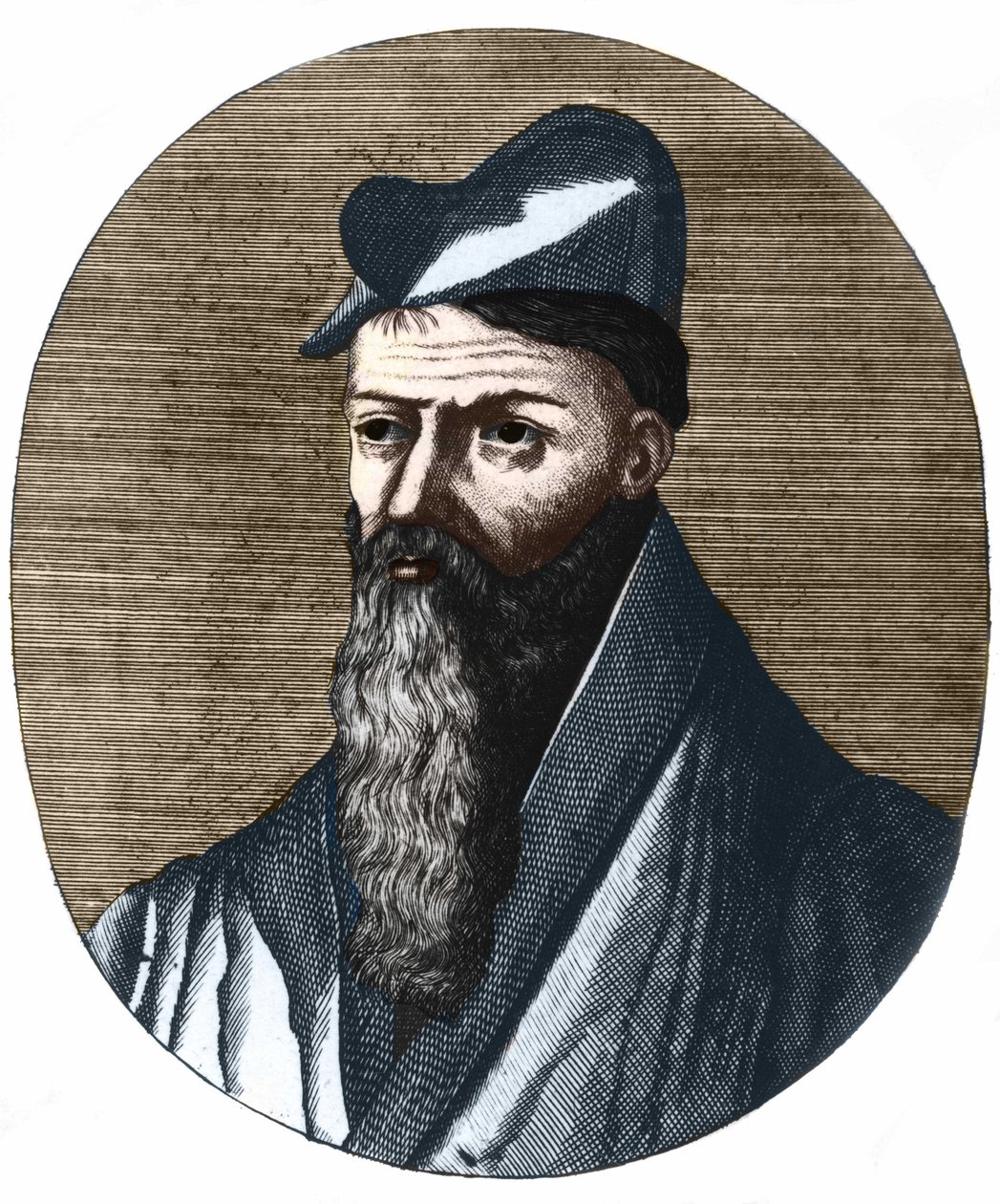 Portret van Pierre Belon 1517-1564. Franse natuurkundige en arts. Privécollectie. door Unknown artist