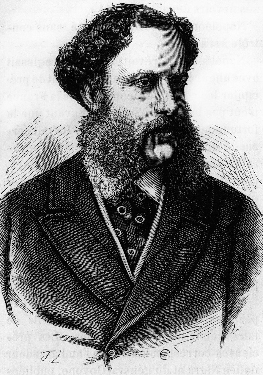 Portret van Prins Richard van Metternich-Winnebourg (Metternich Winnebourg) (1829 - 1895), Oostenrijks ambassadeur in Parijs vanaf 1859. Gravure van het einde van de 19e eeuw in 